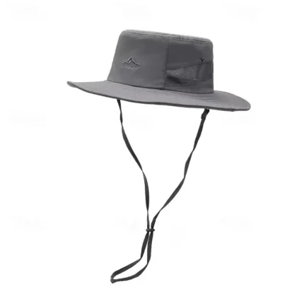 Men's Bucket Hat Sun Hat Black Pink Polyester Drawstring Fashion Casual Street Daily Plain Sunscreen Breathable 2025